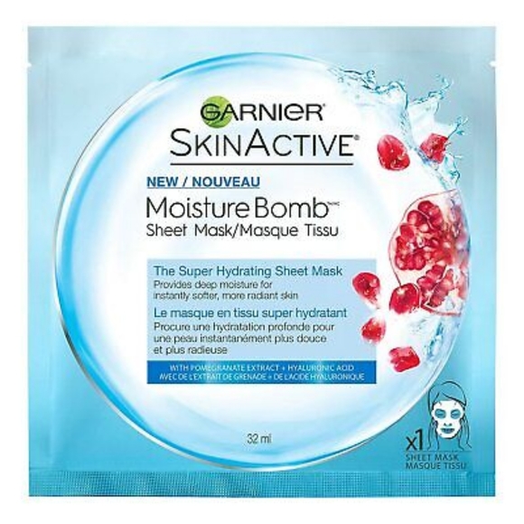 4 pack 🦋Garnier SkinActive Moisture Bomb The Super Hydrating Sheet Mask - Picture 2 of 4